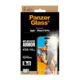 PanzerGlass iPhone 16 Pro/iPhone 17 Skjermbeskytter Ultra-Wide Fit Anti-reflective EasyAligner