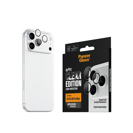 PanzerGlass iPhone 18 Pro/iPhone 18 Pro Max Linsebeskyttelse Hoops Klar