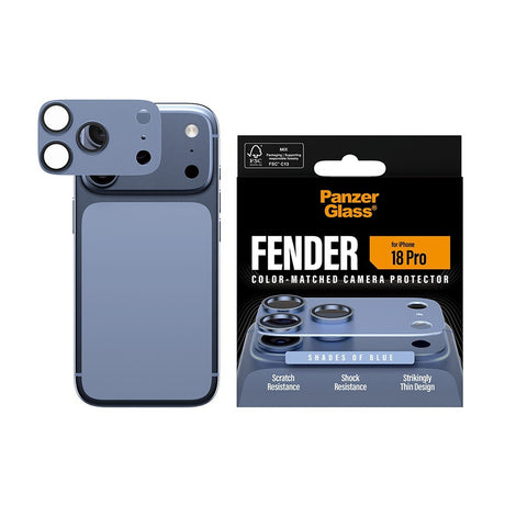 PanzerGlass iPhone 18 Pro Linsebeskyttelse Fender Blå