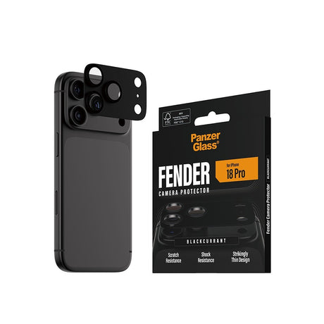 PanzerGlass iPhone 18 Pro Linsebeskyttelse Fender Blackcurrant