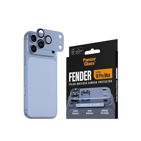 PanzerGlass iPhone 18 Pro Max Linsebeskyttelse Fender Blå
