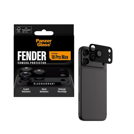 PanzerGlass iPhone 18 Pro Max Linsebeskyttelse Fender Blackcurrant