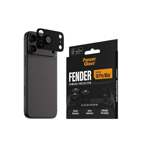 PanzerGlass iPhone 18 Pro Max Linsebeskyttelse Fender Blackcurrant