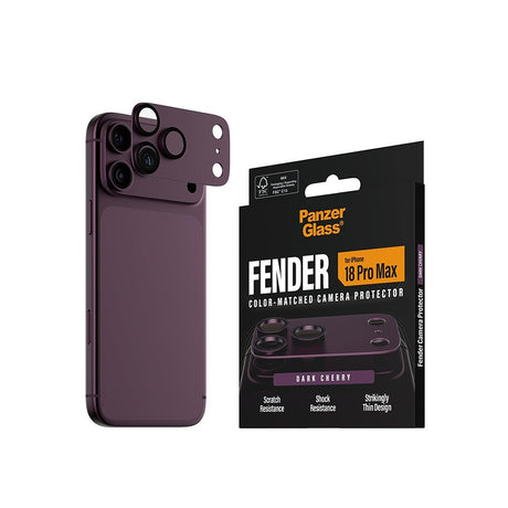 PanzerGlass iPhone 18 Pro Max Linsebeskyttelse Fender Cherry
