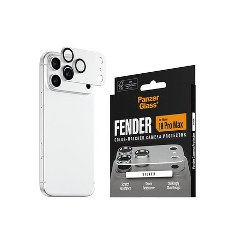 PanzerGlass iPhone 18 Pro Max Linsebeskyttelse Fender Sølv