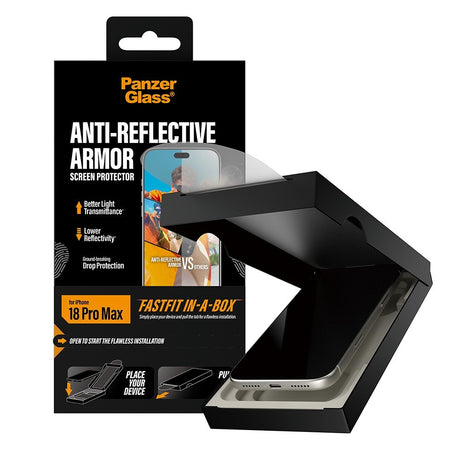 PanzerGlass iPhone 18 Pro Max Skjermbeskytter Anti-reflective Armor Fastfit