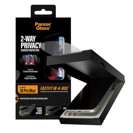 PanzerGlass iPhone 18 Pro Max Skjermbeskytter Ultra-Wide Fit Privacy Fastfit
