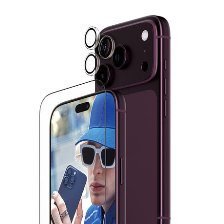 PanzerGlass iPhone 18 Pro Skjermbeskytter og Linsebeskyttelse 2-i-1 Essentials Bundle