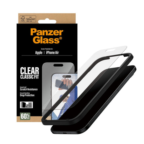 PanzerGlass iPhone Air Skjermbeskytter Classic Fit EasyAligner