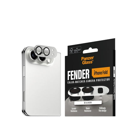 PanzerGlass iPhone Duo Linsebeskyttelse Fender Sølv