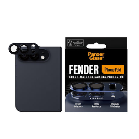 PanzerGlass iPhone Duo Linsebeskyttelse Fender Svart