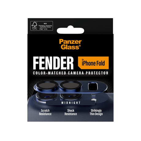 PanzerGlass iPhone Duo Linsebeskyttelse Fender Svart