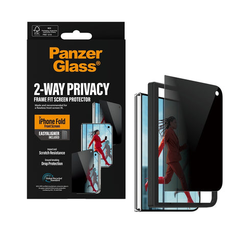 PanzerGlass iPhone Duo Skjermbeskytter Frame Fit Privacy EasyAligner