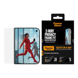 PanzerGlass iPhone Duo Skjermbeskytter Frame Fit Privacy Fastfit