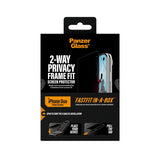 PanzerGlass iPhone Duo Skjermbeskytter Frame Fit Privacy Fastfit