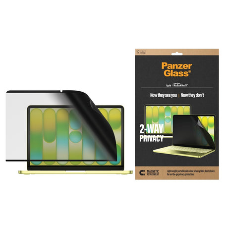 PanzerGlass MacBook Neo 13 Skjermbeskytter Magnetic 2-Way Privacy Film