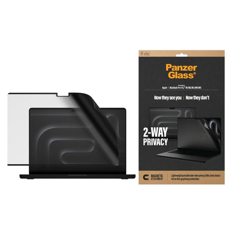 PanzerGlass MacBook Pro 14 M1-M5 Skjermbeskytter Magnetic 2-Way Privacy Film