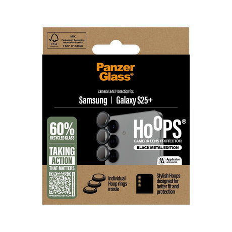 PanzerGlass Samsung Galaxy S25 Plus Linsebeskyttelse Hoops Svart