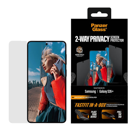 PanzerGlass Samsung Galaxy S26 Plus Skjermbeskytter Ultra-Wide Fit Privacy Fastfit