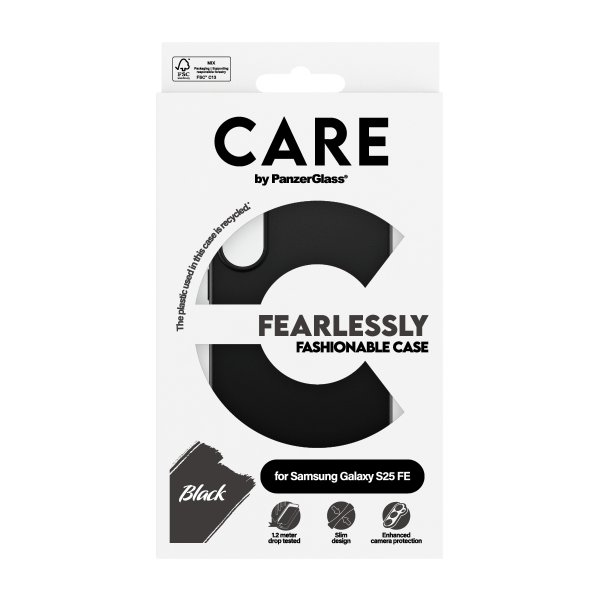CARE by PanzerGlass Samsung Galaxy S25 FE Deksel Fashionable Svart