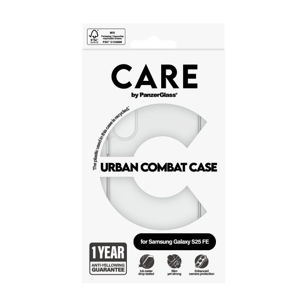 CARE by PanzerGlass Samsung Galaxy S25 FE Deksel Urban Combat Transparent