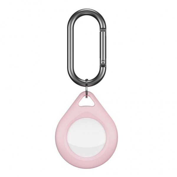 KeyBudz AirTag Holder Secure Dock 4-pk Rosa