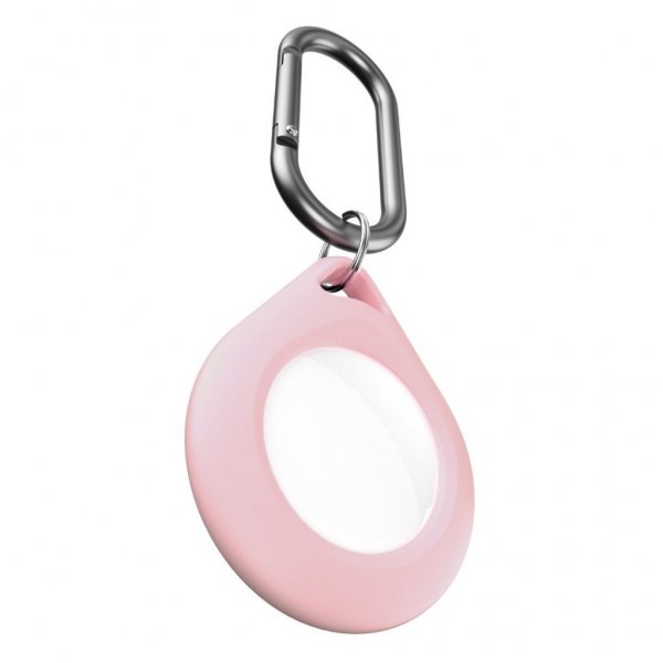 KeyBudz AirTag Holder Secure Dock 2-pk Rosa