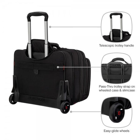 Wenger Patriot 2-part Business Trolley 15.6" Svart