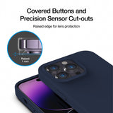 Just Mobile iPhone 14 Pro Deksel TENC Silicone MagSafe Blå