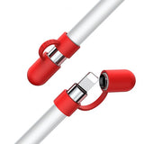 Baseus Apple Pencil Holder Silikoni Rød