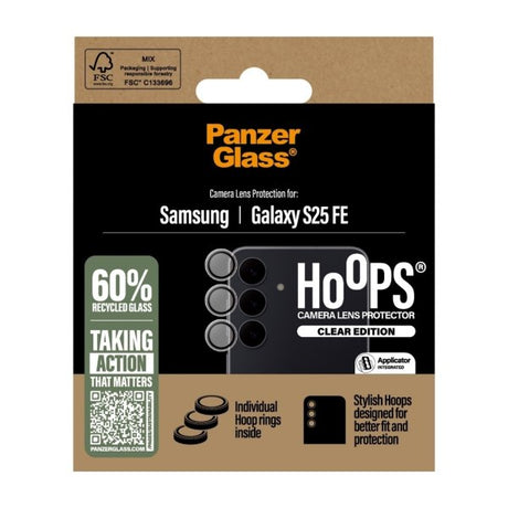 PanzerGlass Samsung Galaxy S25 FE Kamerabeskytter Hoops Transparent