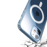 iPhone 12 Mini Deksel TPU MagSafe Støtsikker Transparent