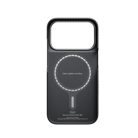 Pitaka iPhone 17 Pro/iPhone 18 Pro Deksel Edge MagSafe Black/Grey Twill