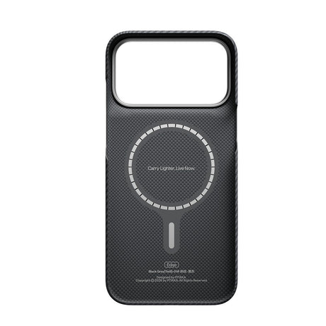Pitaka iPhone 17 Pro Max/iPhone 18 Pro Max Deksel Edge MagSafe Black/Grey Twill