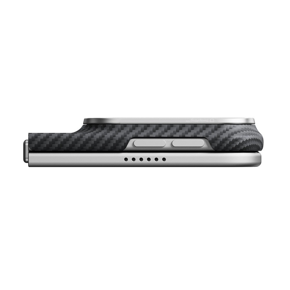 Pitaka iPhone Duo Deksel Edge MagSafe Black/Grey Twill