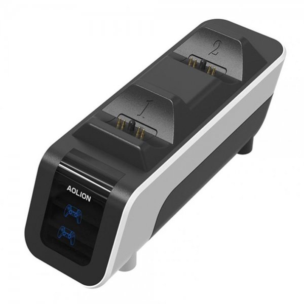 Aolion PlayStation 5 DualSense Kontroll Dobbel Laderstasjon