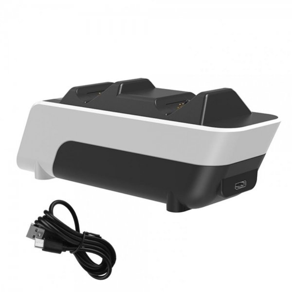 Aolion PlayStation 5 DualSense Kontroll Dobbel Laderstasjon