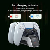 Aolion PlayStation 5 DualSense Kontroll Dobbel Laderstasjon