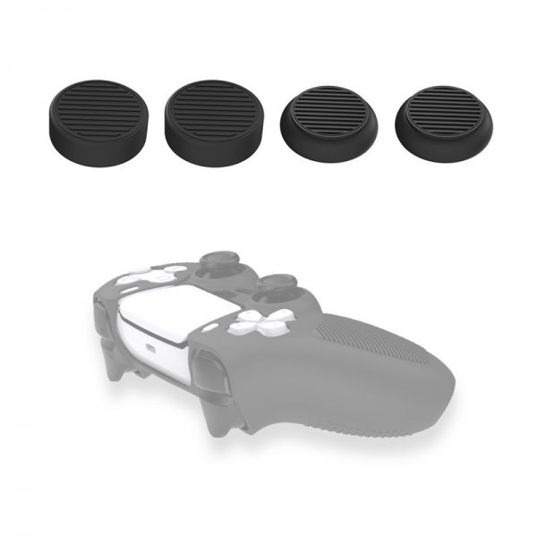 PlayStation 5 spillkontroller tommelgrep 4 pakning svart