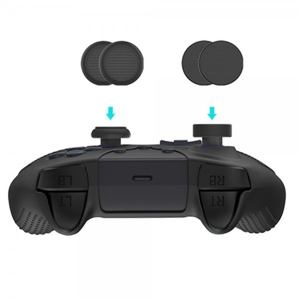 PlayStation 5 spillkontroller tommelgrep 4 pakning svart