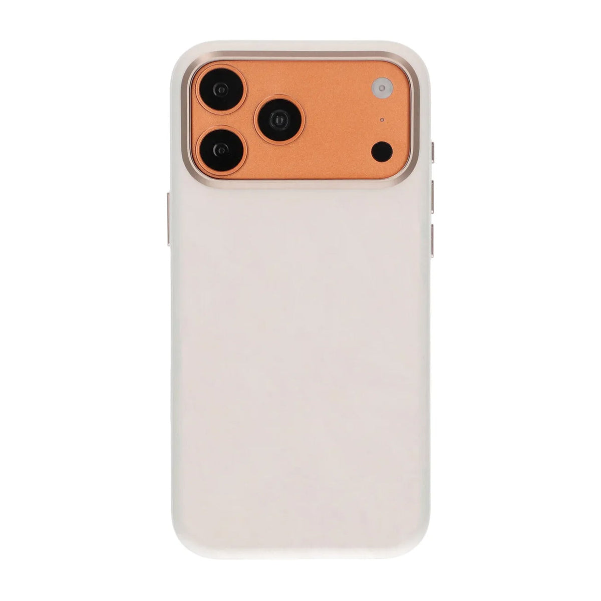 iPhone 17 Pro/iPhone 18 Pro Deksel Plumtekstur MagSafe Hvit