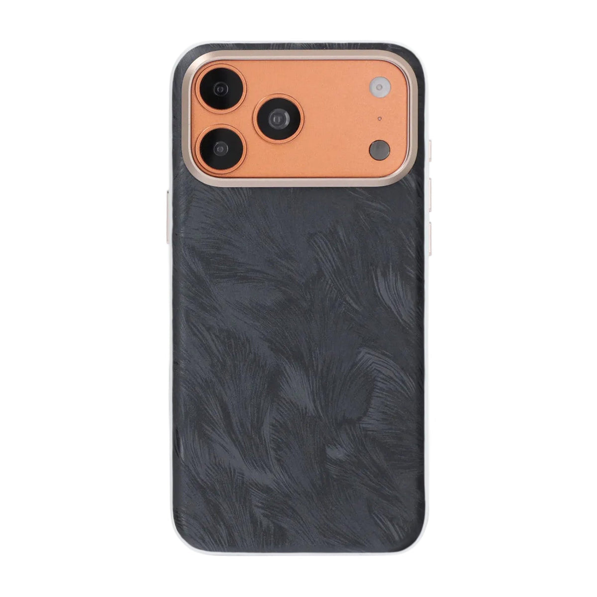 iPhone 17 Pro Max/iPhone 18 Pro Max Deksel Plumtekstur MagSafe Svart