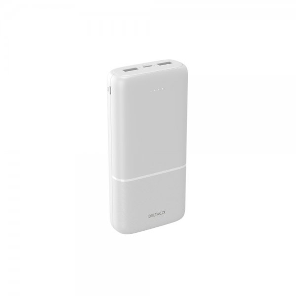 Deltaco Powerbank 20 000 mAh Hvit
