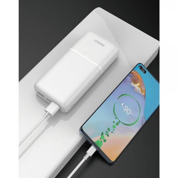 Deltaco Powerbank 20 000 mAh Hvit