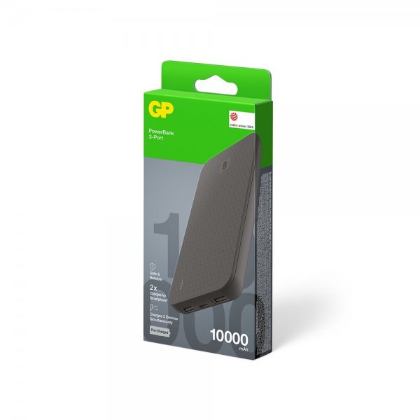 GP Powerbank Plus 10 000 mAh Svart
