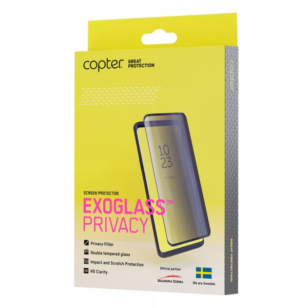 Copter iPhone Xs Max/11 Pro Max Skjermbeskytter PrivacyFilter Herdet Glass