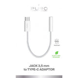 Puro Adapter USB-C til 3.5mm AUX Hvit