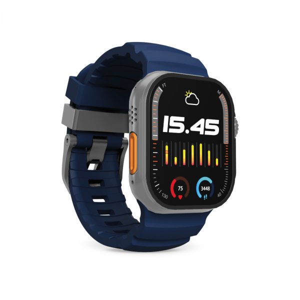 Puro Apple Watch 44/45/46/Ultra 49mm Armbånd Armor Blå