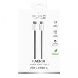 Puro Kabel Fabrik 2.0 60W USB-C til USB-C 1.5m Grå