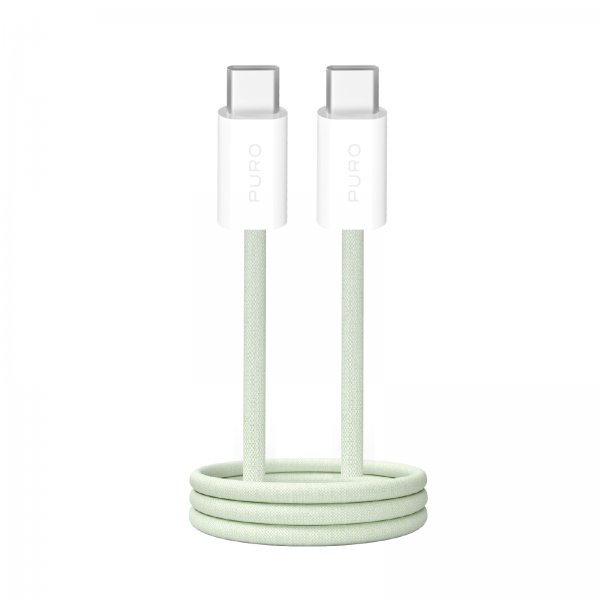Puro Kabel Fabrik 2.0 60W USB-C til USB-C 1.5m Grønn